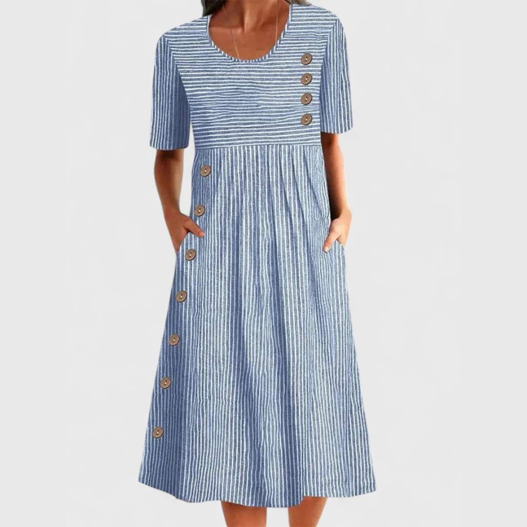 Mandy™ Striped Midi Dress