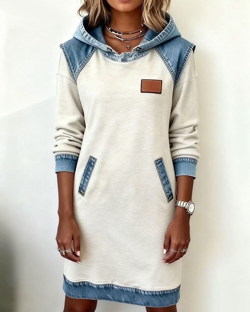 Yara – Denim Dress with Hood