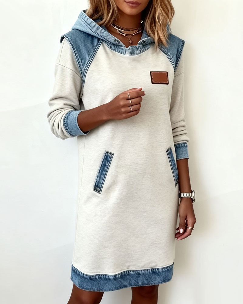 Yara – Denim Dress with Hood