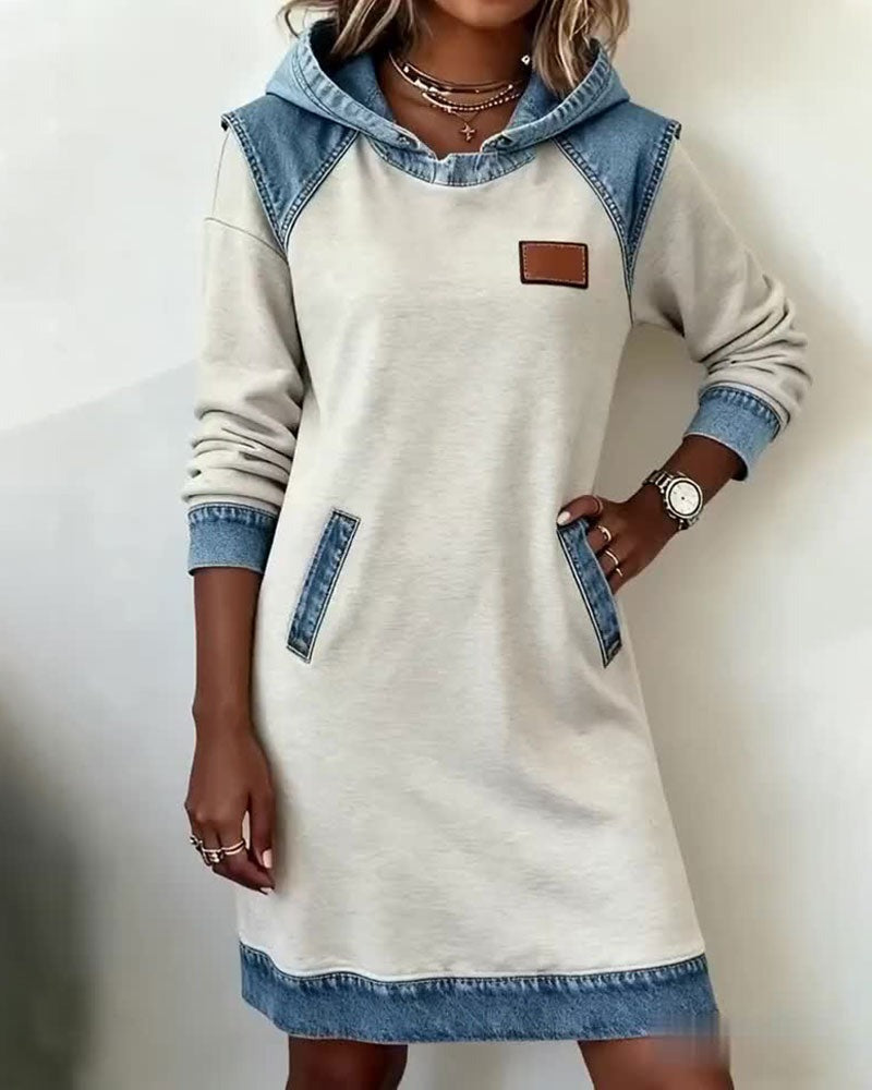 Yara – Denim Dress with Hood