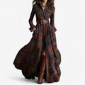 Abigail™ Maxi Dress with Timeless Check Patternrn