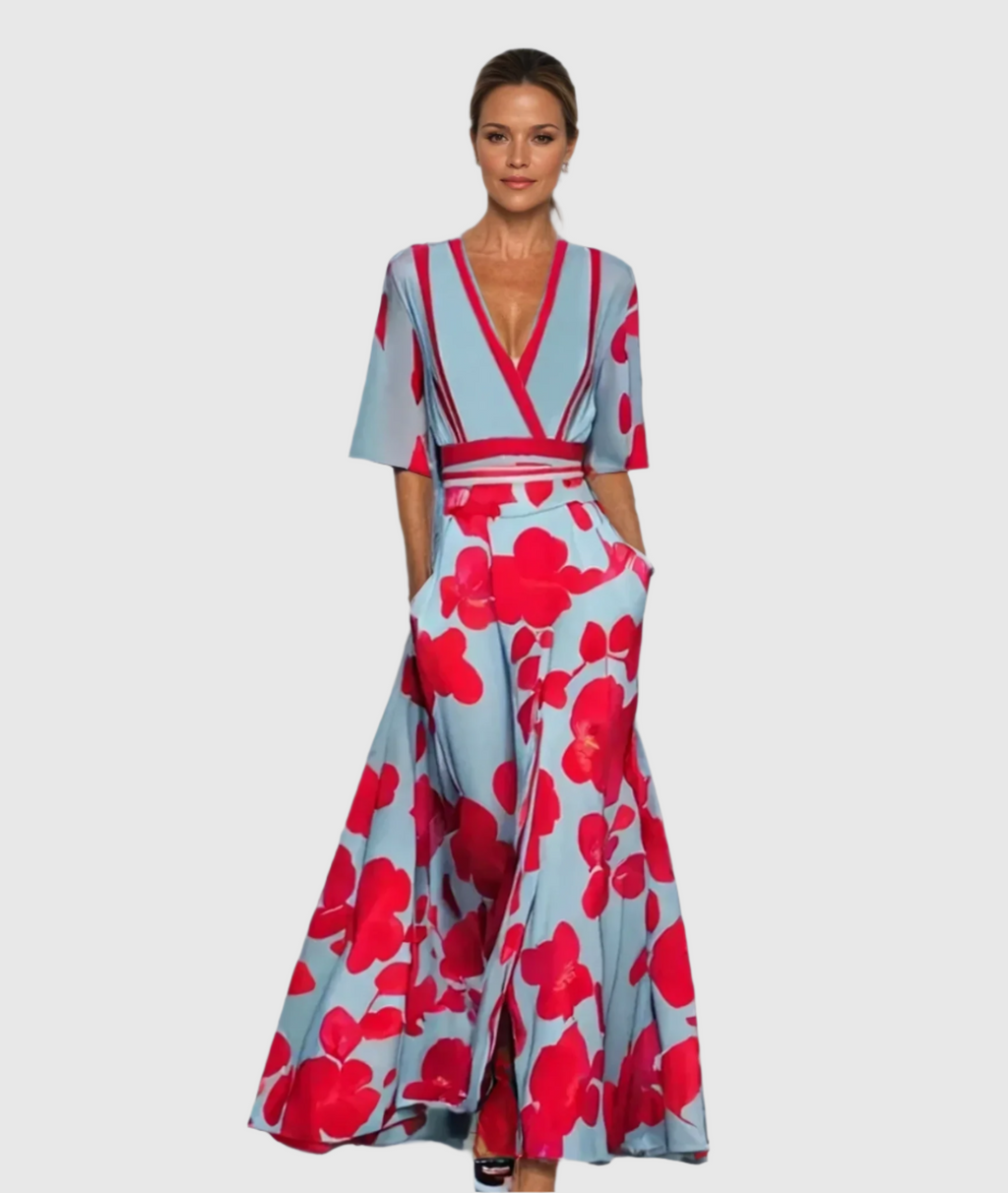 Jill - Elegant Floral Dress