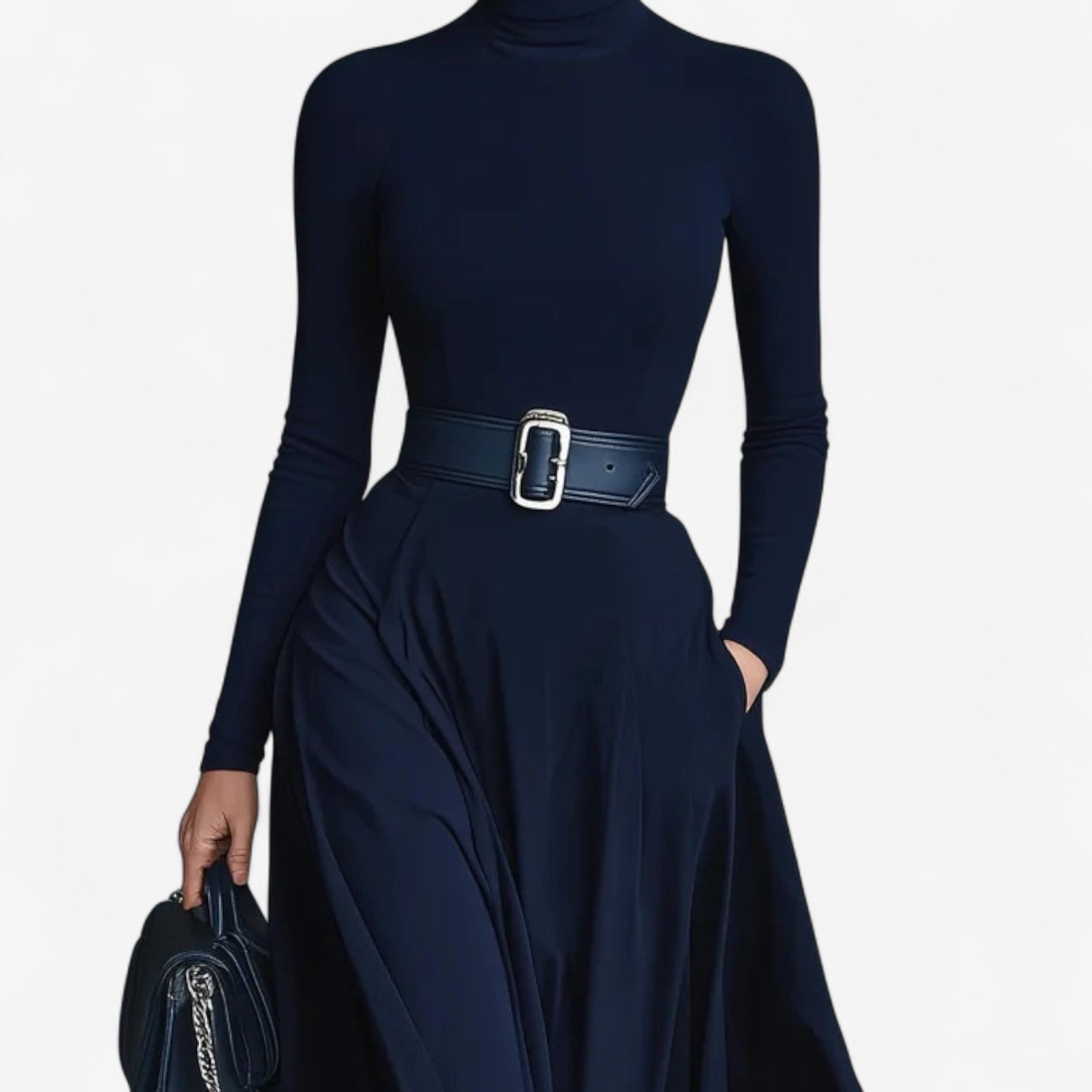 Emily™ Maxi Dress with High Neck