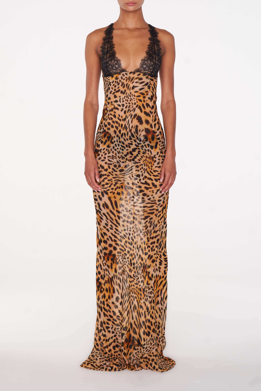 Akima Leopard Slip Dress